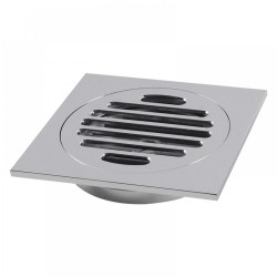 100x100mm Square Chrome Brass Floor Waste Shower Grate Drain Outlet 80mm 100x100mm Square Chrome Brass Floor Waste Shower Grate Drain Outlet 80mm
